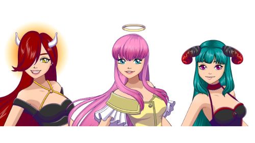 ANGEL OR DEMON AVATAR DRESS UP GAME