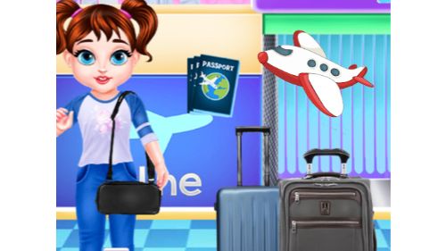 BABY TAYLOR IN THE AIRPORT