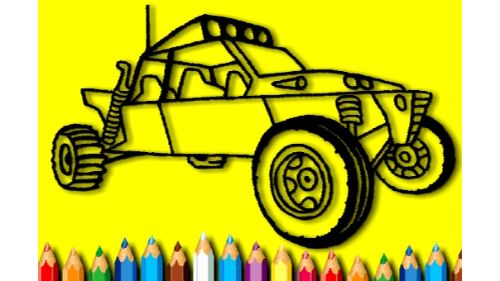 BTS RALLY CAR COLORING BOOK