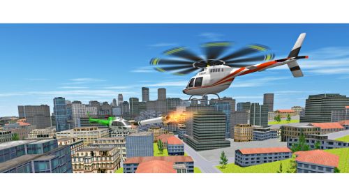CITY HELICOPTER FLIGHT