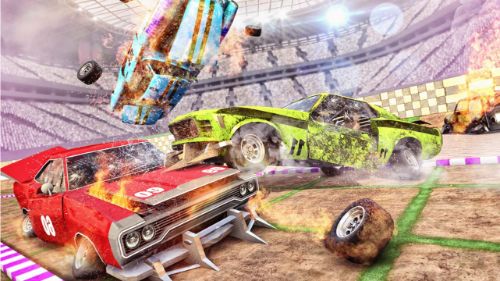 DEMOLITION DERBY CAR CRASH