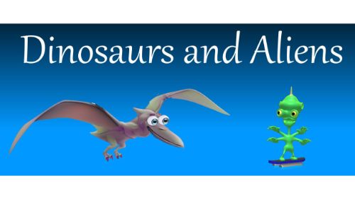 DINOSAURS AND ALIENS