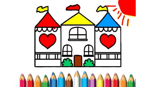 DOLL HOUSE COLORING BOOK