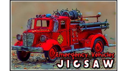 EMERGENCY VEHICLES JIGSAW