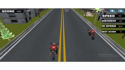 HIGHWAY RIDER MOTORCYCLE RACER GAME