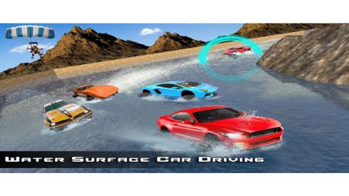 INCREDIBLE WATER SURFING : CAR RACING GAME 3D