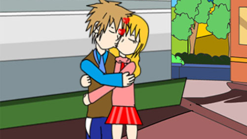 KISSING IN MUSIC CLASS