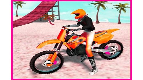 MOTOCROSS BEACH JUMPING BIKE STUNT GAME