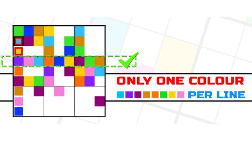 ONLY 1 COLOR PER LINE