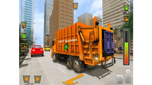 US CITY GARBAGE CLEANER: TRASH TRUCK 2020