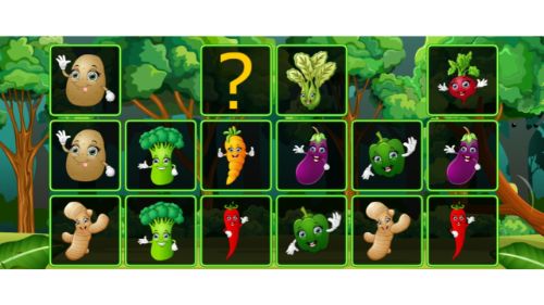 VEGETABLE CARDS MATCH