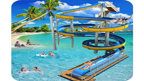 WATER SLIDE RUSH RACING GAME